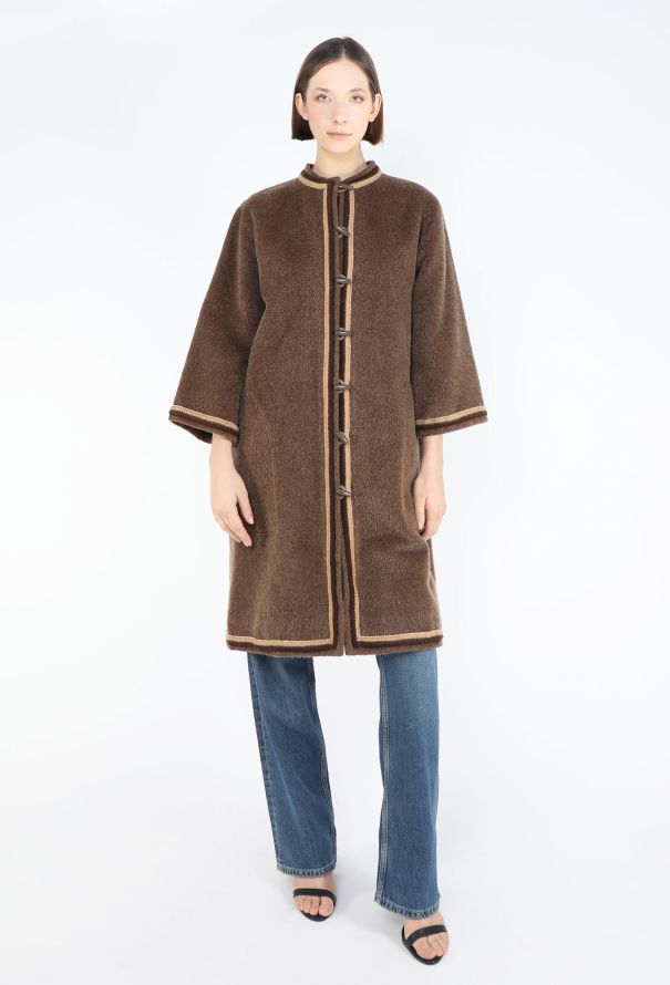 Saint Laurent RARE Fall 1977 Berbère Toggle Coat - 5