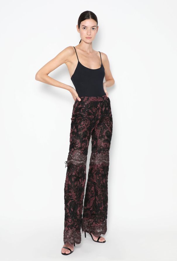 Gucci CAMPAIGN F/W 1999 Lace Palazzo Pants - 3 Gucci CAMPAIGN F/W 1999 Lace Palazzo Pants - 3