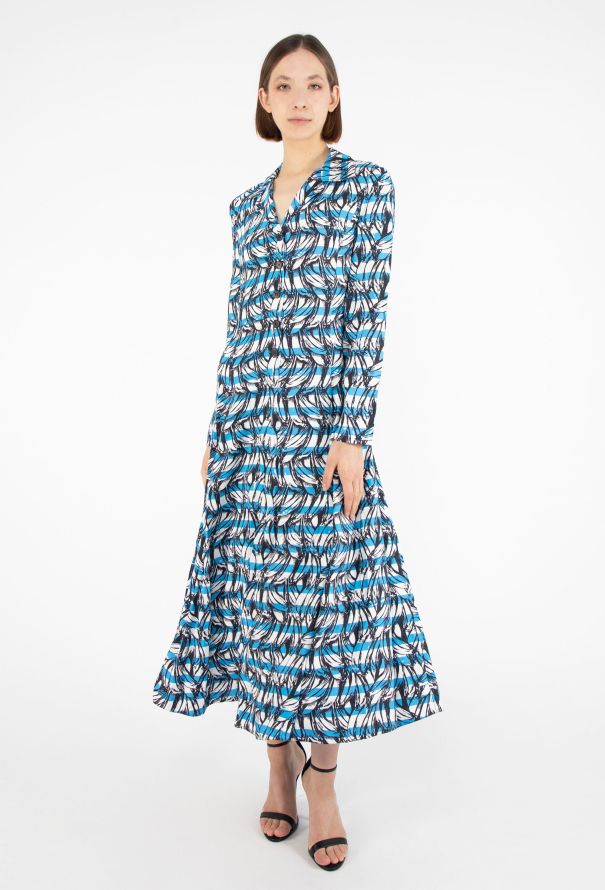 Prada F/W 2018 Banana Print Dress - 4