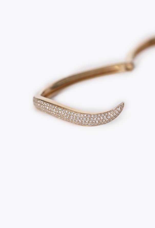 Modern Fine Jewelry Stephanie Gottlieb Ivy Pave Wave Cuff - 7