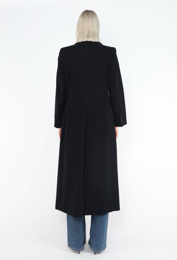 Giorgio Armani '90s Felted Cashmere Coat - 5
