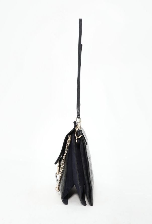 Chloé S/S 2015 Crocodile Embossed Faye Bag - 6