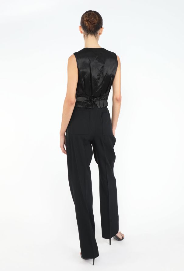 Saint Laurent Timeless '90s Smoking Vest Ensemble - 5