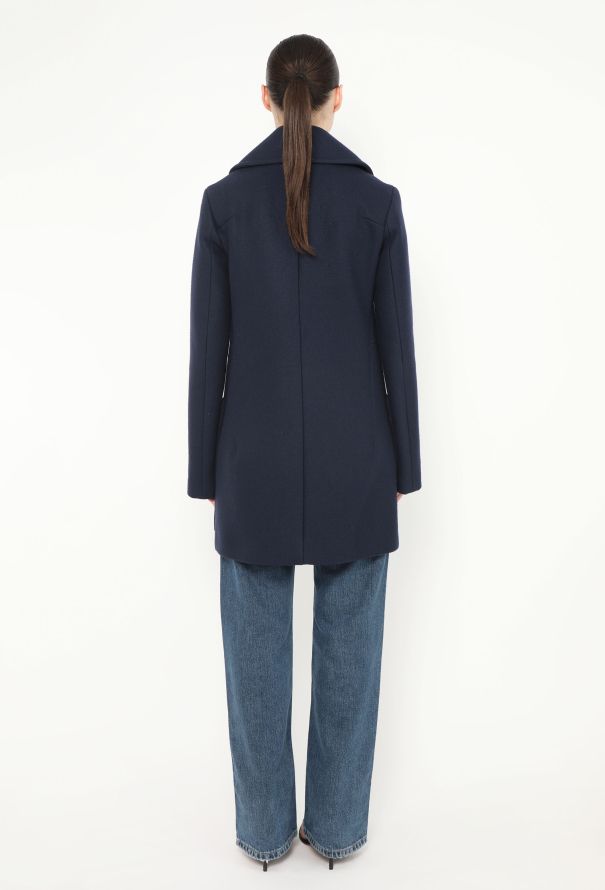 Céline Classic Double-Breasted Peacoat - 5
