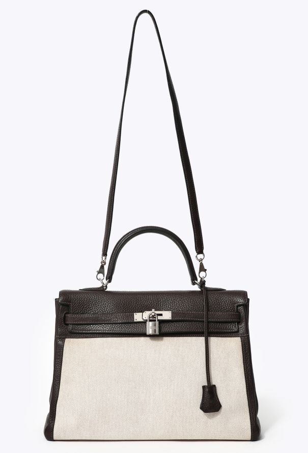 Hermès Clémence & Toile H Kelly Retourné 35 - 3