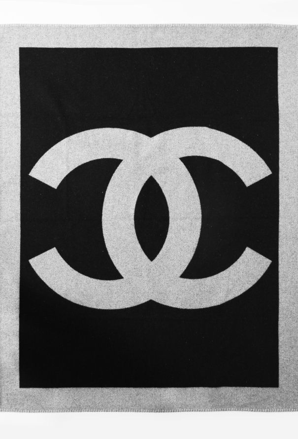 CC' Cashmere Throw Blanket, Authentic & Vintage