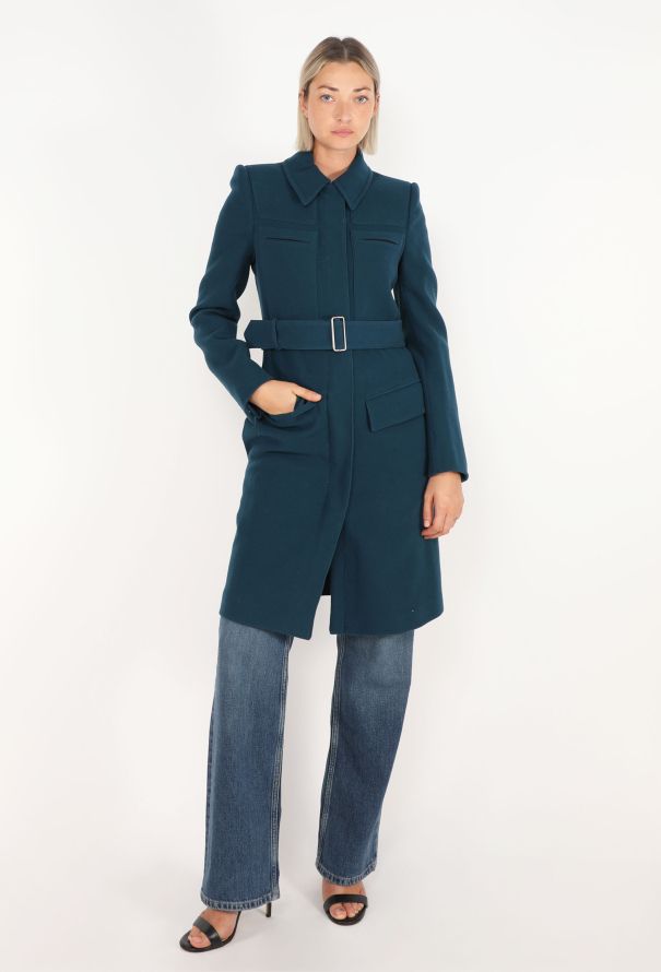 Calvin Klein Tailored Belted Wool Coat, 1990s - 4