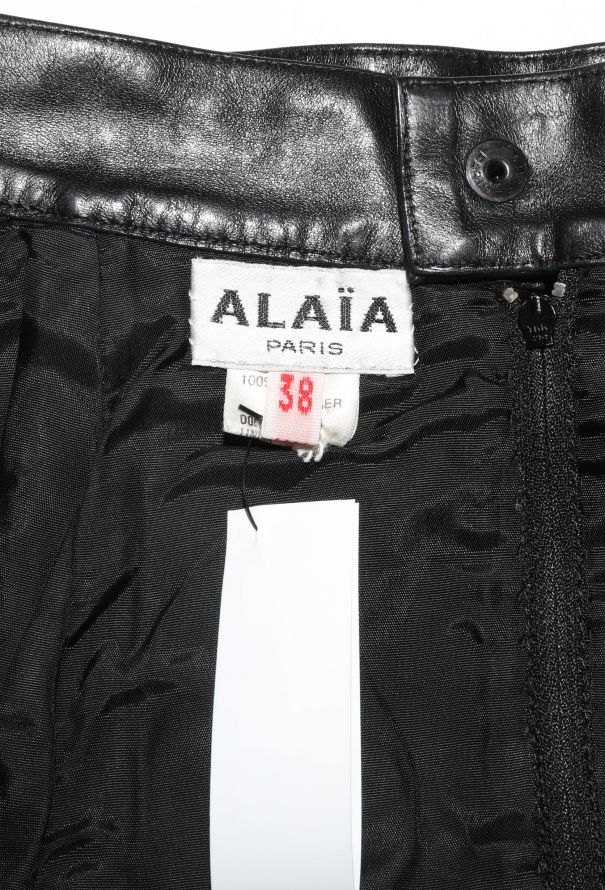 Early '80s Stitched Leather Skirt - Alaïa | Authentic