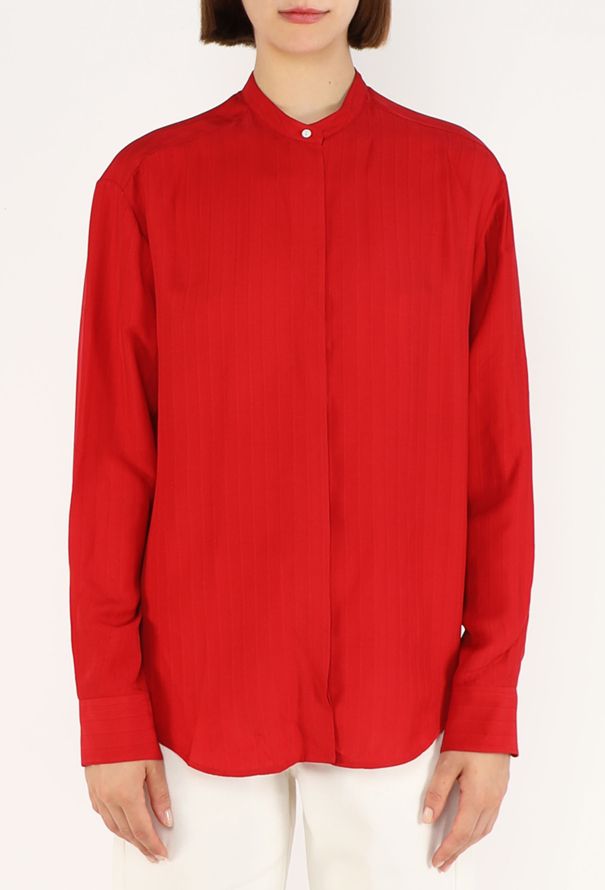 The Row Sienna Striped Crêpe Tunic - 1