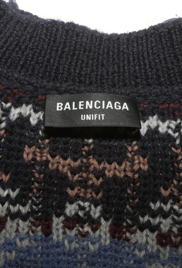 Balenciaga F/W 2021 Distressed Knit Sweater - 5 Balenciaga F/W 2021 Distressed Knit Sweater - 5
