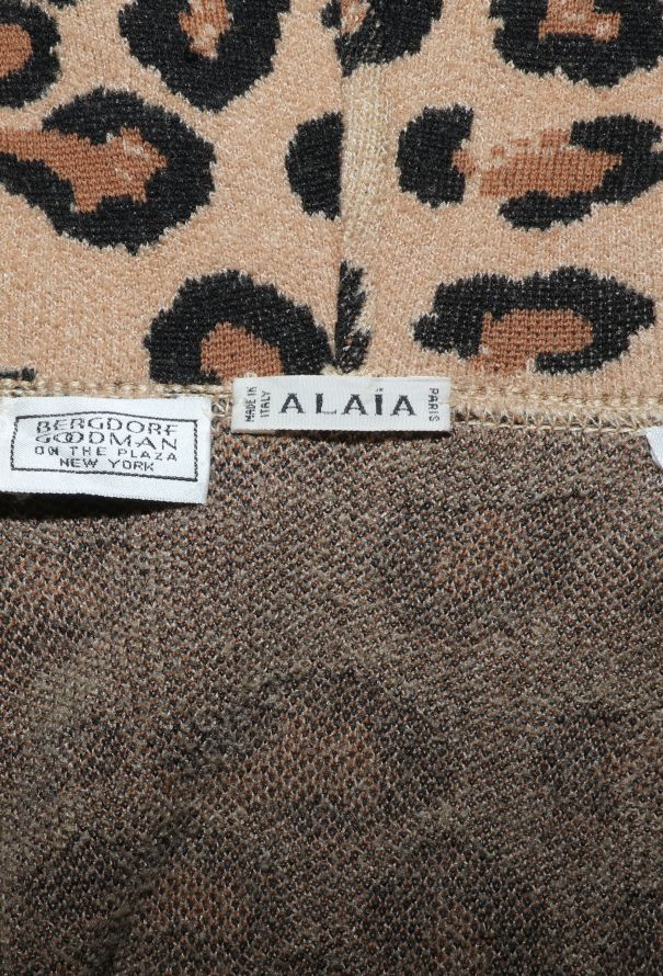 Alaïa COLLECTOR F/W 1991 Leopard Turtleneck Dress - 9