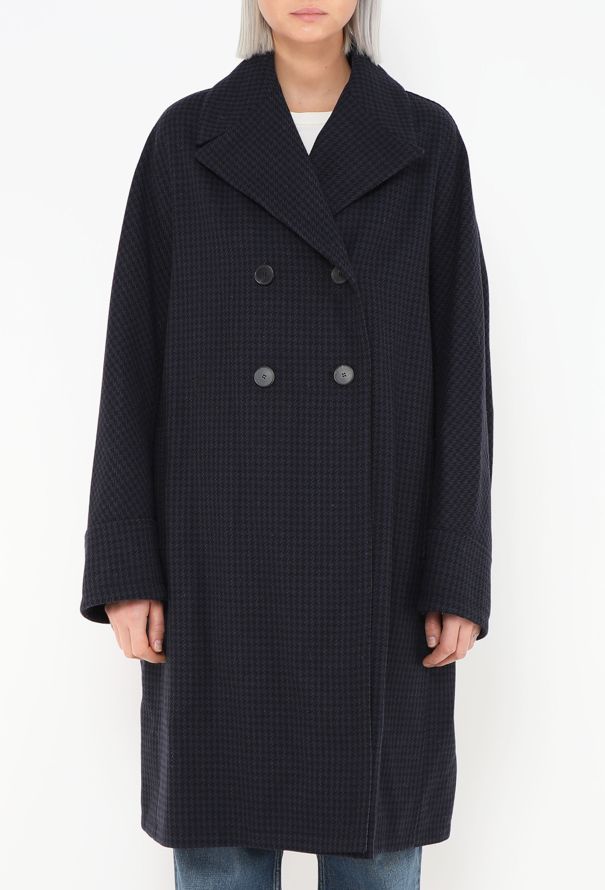 Dior 2017 Houndstooth Wool Coat - 3