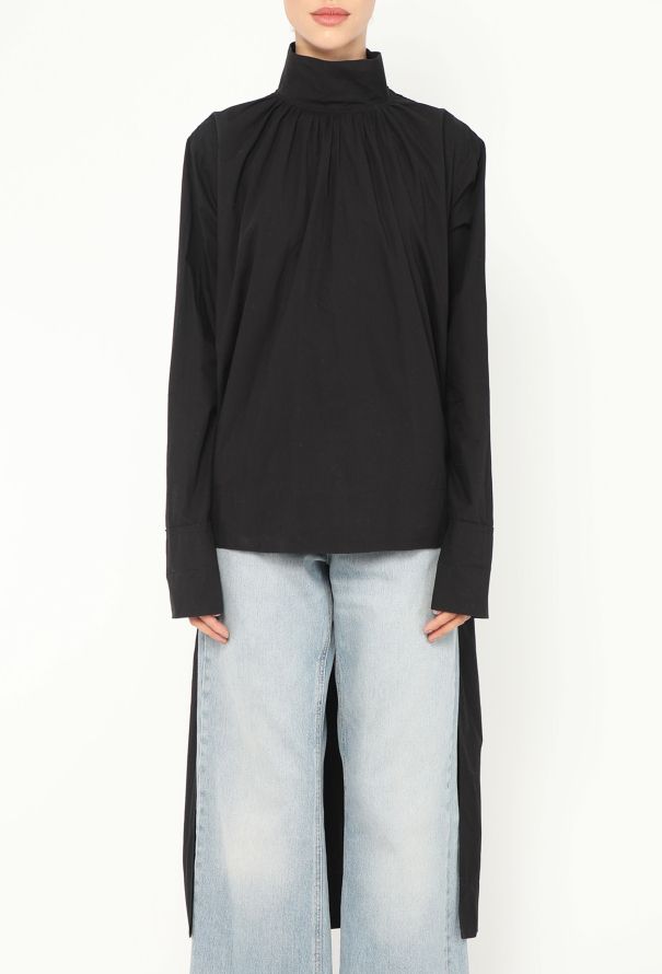 Céline 2017 Asymmetrical Poplin Tunic - 3 Céline 2017 Asymmetrical Poplin Tunic - 3