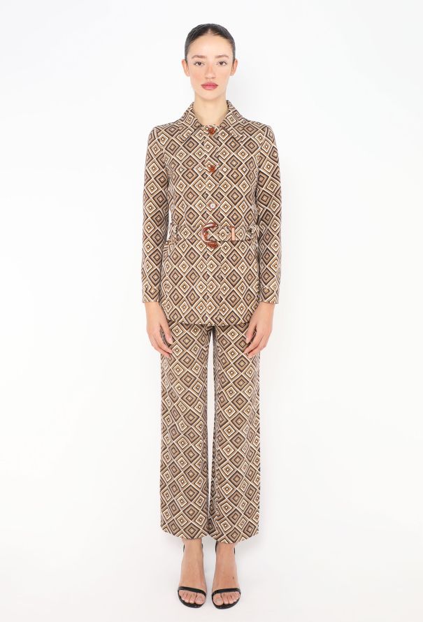 Prada ICONIC F/W 1996 Geometric Belted Ensemble - 1
