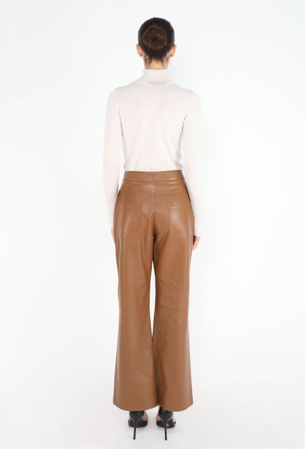 Jil Sander 2025 Lambskin Bootcut Pants - 4