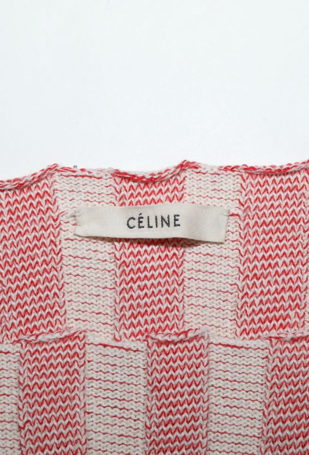Céline Ribbed Knit Chevron Dress, 2017 - 9