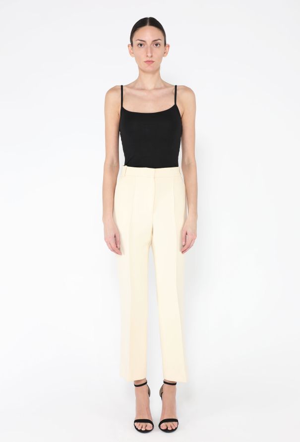 Céline Cropped Wool Twill Trousers - 1
