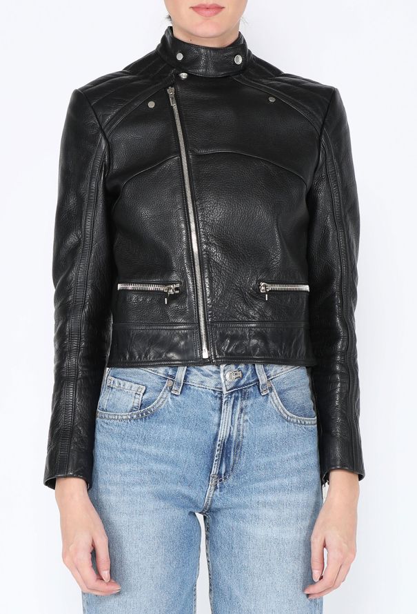 Balenciaga Leather Biker Jacket - 2