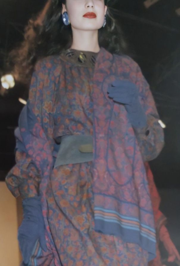 Saint Laurent F/W 1986 Floral Printed Dress - 2