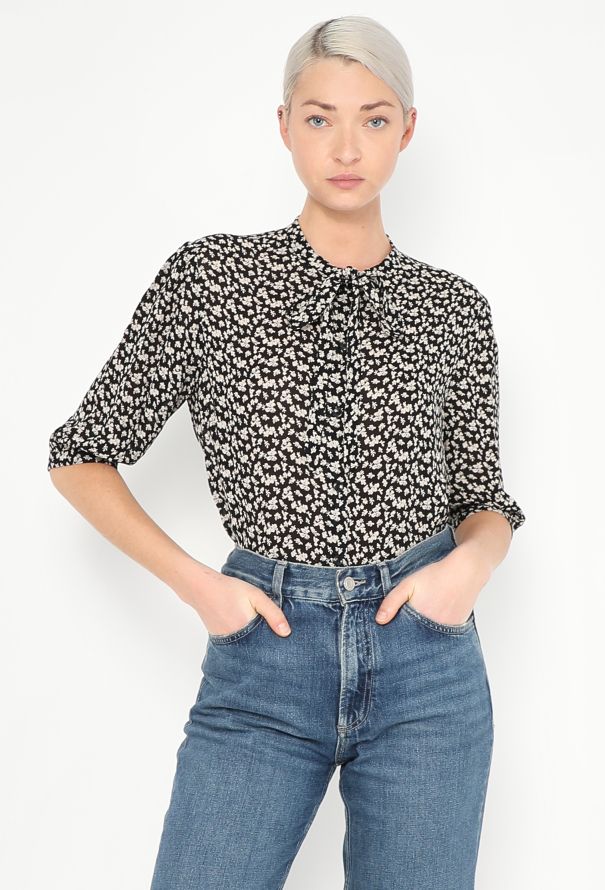 Céline 2019 Floral Lavallière Blouse - 1