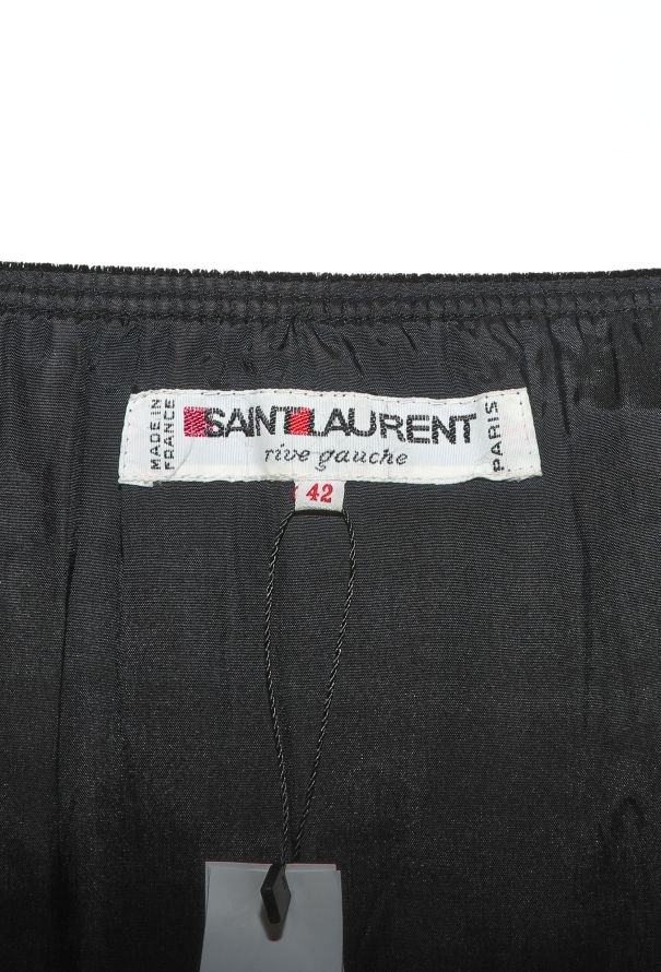 Saint Laurent Collector F/W 1982 Taffeta Velvet Gown - 7