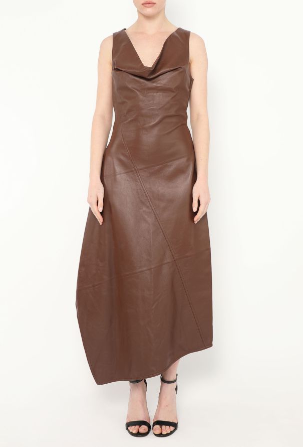 Bottega Veneta S/S 2023 Lambskin Asymmetrical Dress - 3 Bottega Veneta S/S 2023 Lambskin Asymmetrical Dress - 3