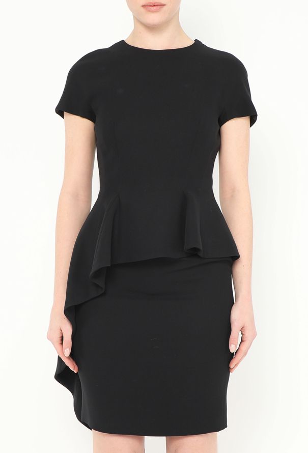Dior Asymmetrical Ruffled Peplum Dress - 2