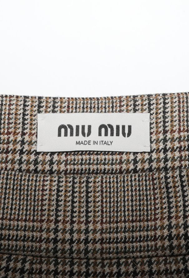 Miu Miu Fall 2023 Prince of Whales Tennis Skirt - 7