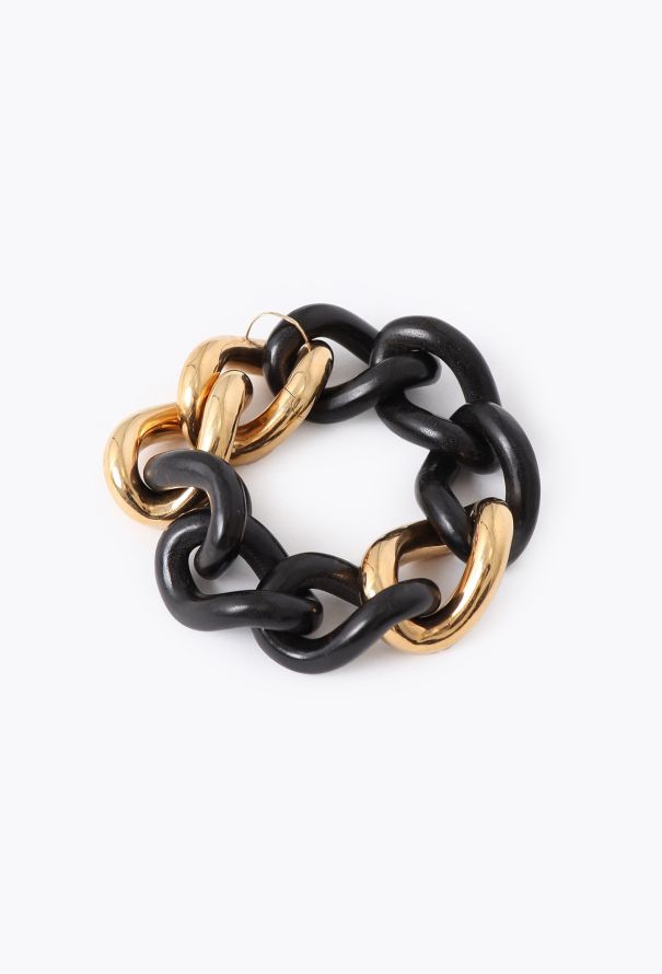 Modern Fine Jewelry 18k Yellow Gold & Ebony Bracelet - 2