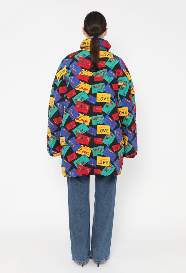 Saint Laurent '90s Reversible Love Card Puffer Coat - 7
