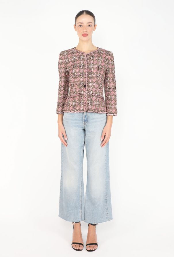 Chanel 2003 Tweed Braided Trim Jacket - 4