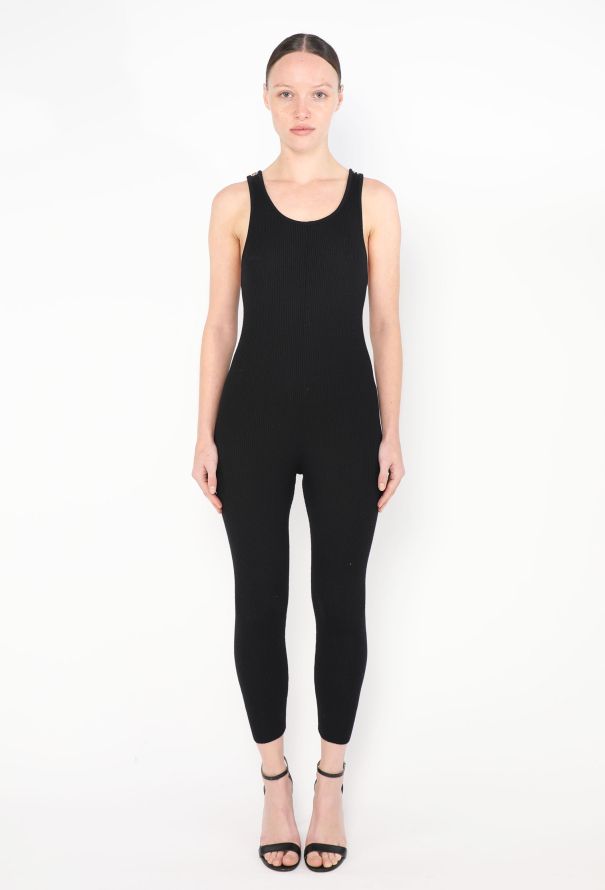 Chanel 1994 Ribbed 'CC' Button Jumpsuit - 3 Chanel 1994 Ribbed 'CC' Button Jumpsuit - 3