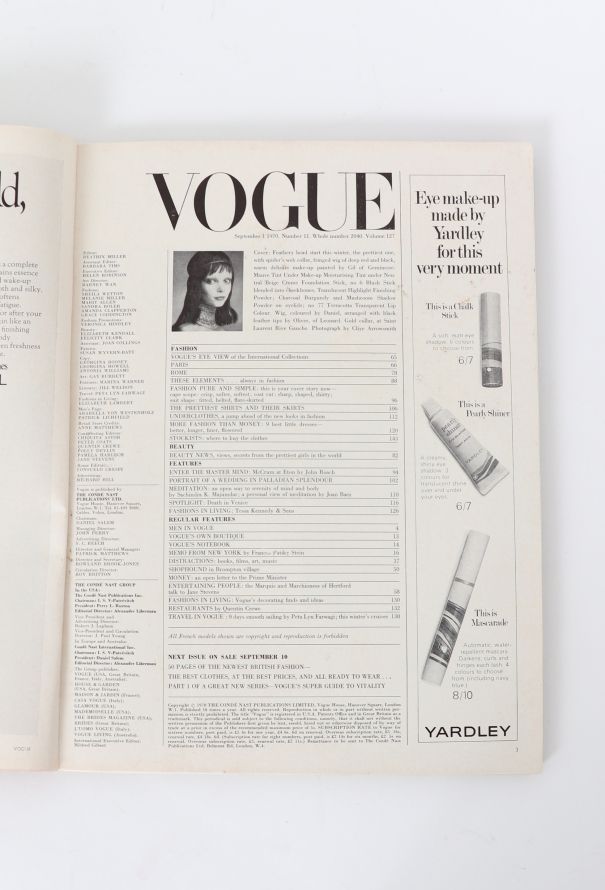 VOGUE UK 1970 Clive Arrowsmith Issue Trio - 4 VOGUE UK 1970 Clive Arrowsmith Issue Trio - 4