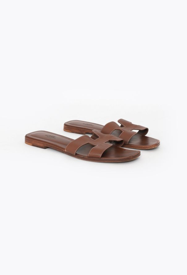 Hermès 'Oran' Calfskin Sandals - 3 Hermès 'Oran' Calfskin Sandals - 3