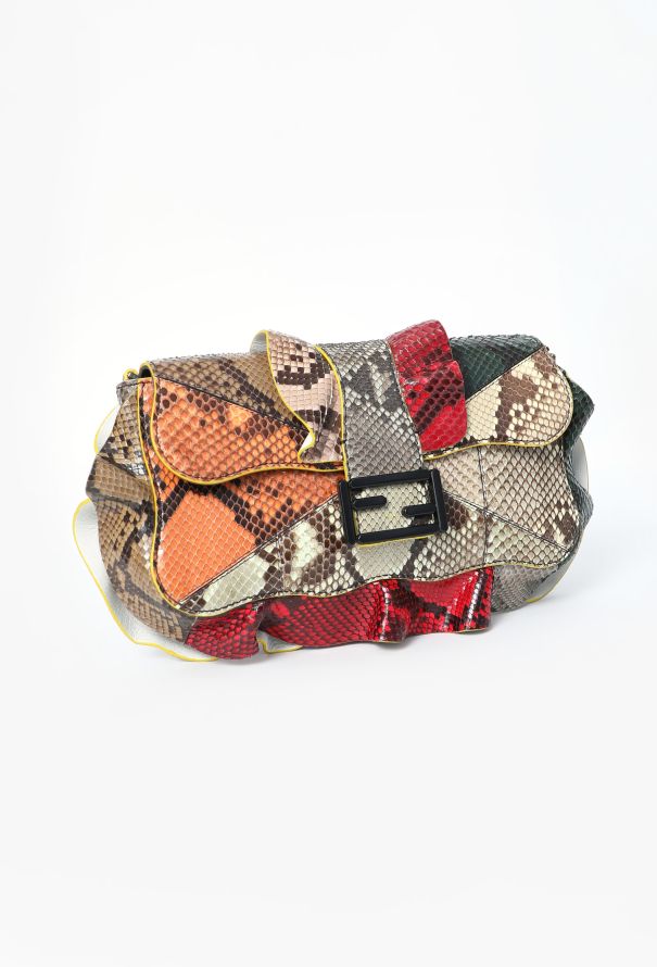 Fendi F/W 2016 Python Elaphe Waves  Baguette Bag - 4