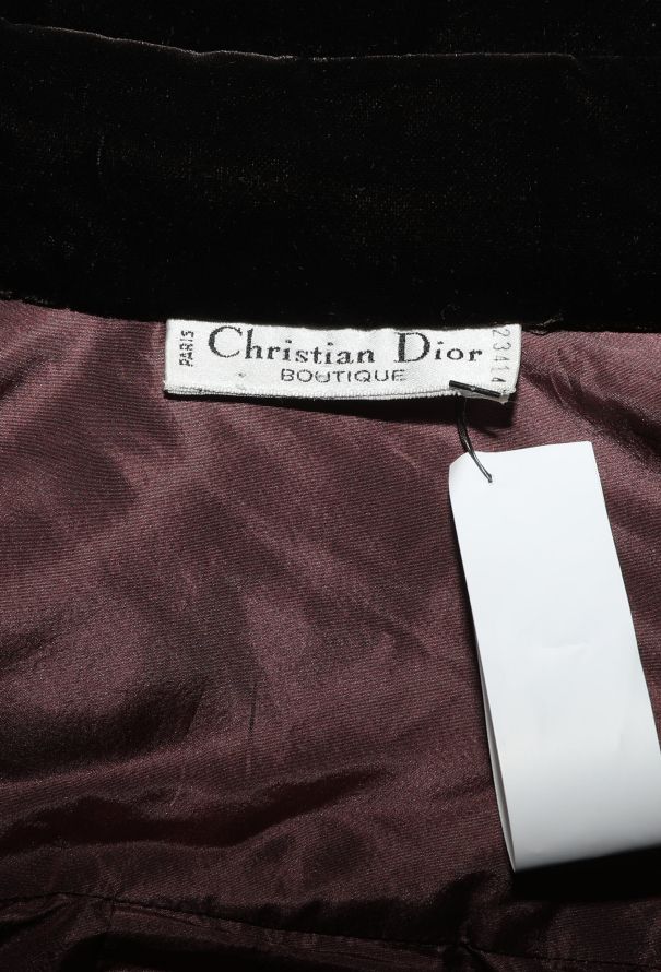 Dior Late '80s Passementerie Velvet Jacket - 5
