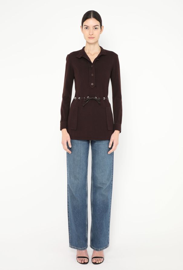 Saint Laurent ICONIC Haute Couture Fall 1968 Eyelet Tunic - 3 Saint Laurent ICONIC Haute Couture Fall 1968 Eyelet Tunic - 3