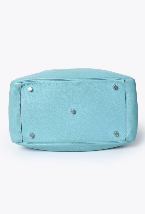Hermès Lindy 30 Taurillon Clémence Bleu Atoll - 6