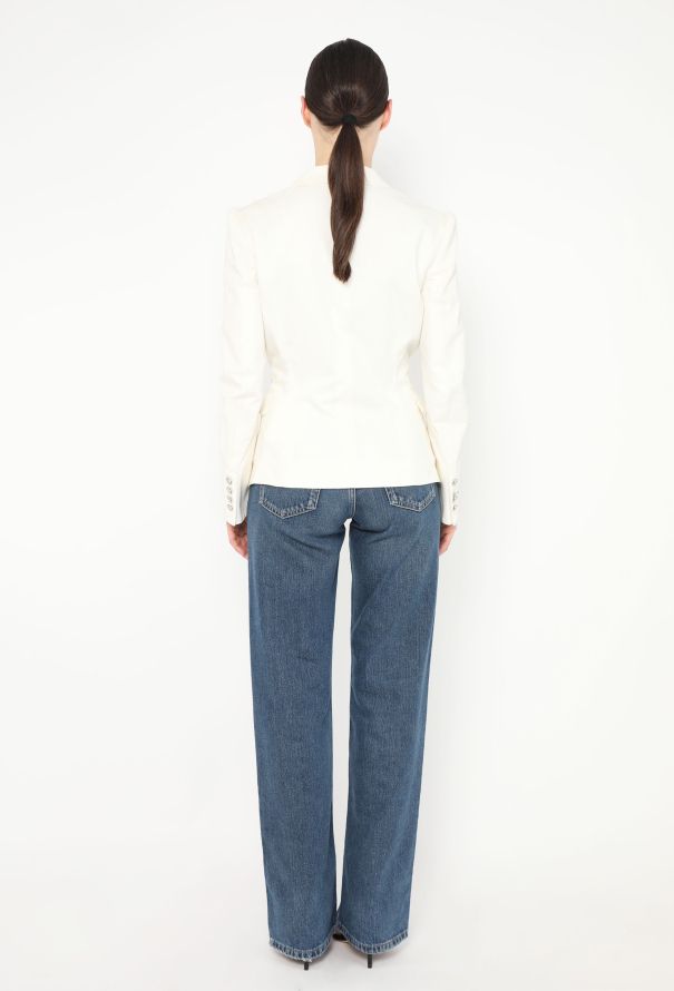 Balenciaga S/S 2006 Embossed Tailored Blazer - 6 Balenciaga S/S 2006 Embossed Tailored Blazer - 6