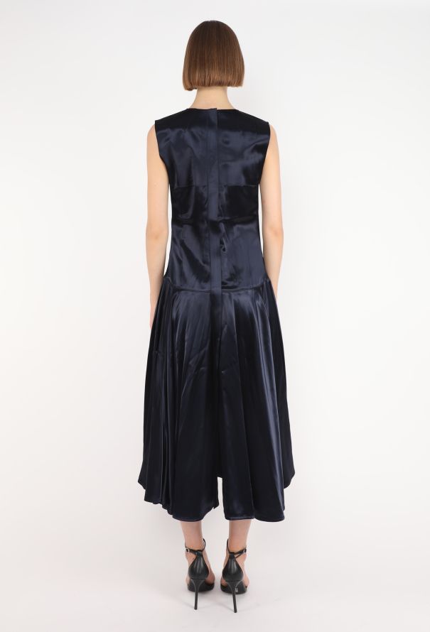 Céline Charmeuse Ruched Dress,  F/W 2016 - 5