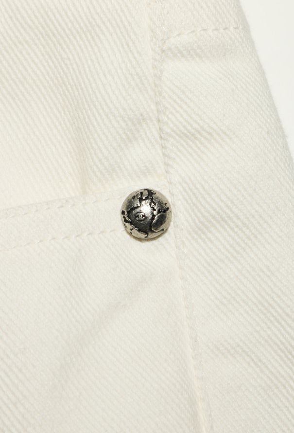 Chanel Straight-Leg 'CC' Denim Trousers - 9