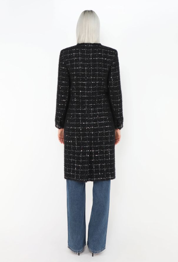 Chanel F/W 2022 Iridescent Tweed Cashmere Coat - 5