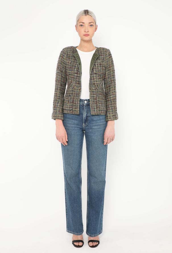 Chanel 2003 Cinched Linen Tweed Jacket - 3