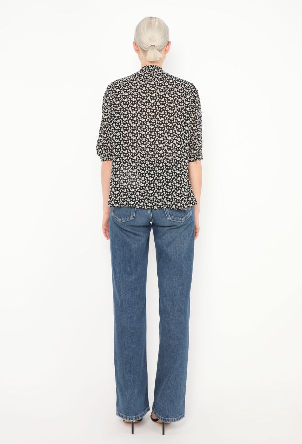 Céline 2019 Floral Lavallière Blouse - 4 Céline 2019 Floral Lavallière Blouse - 4