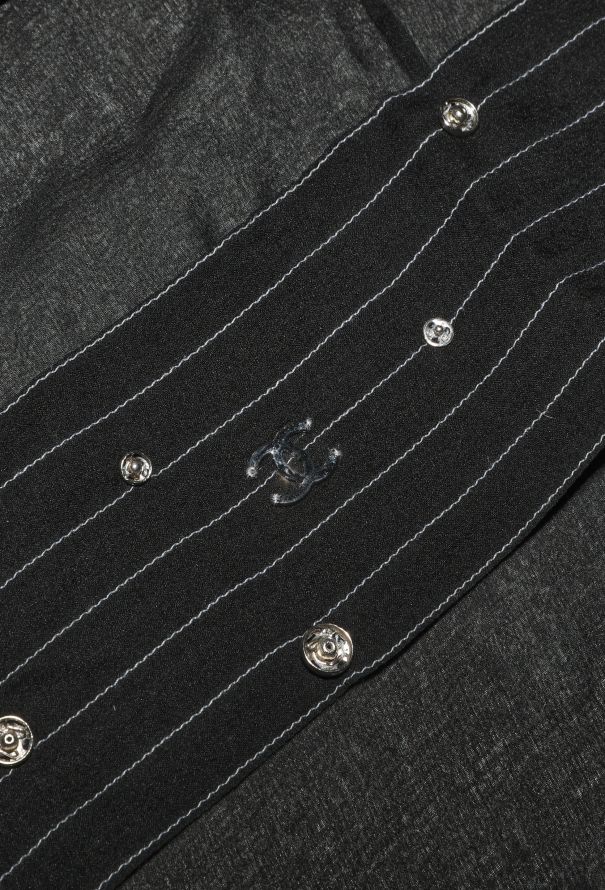 Chanel F/W 2003 Snap Button Silk Blouse - 7