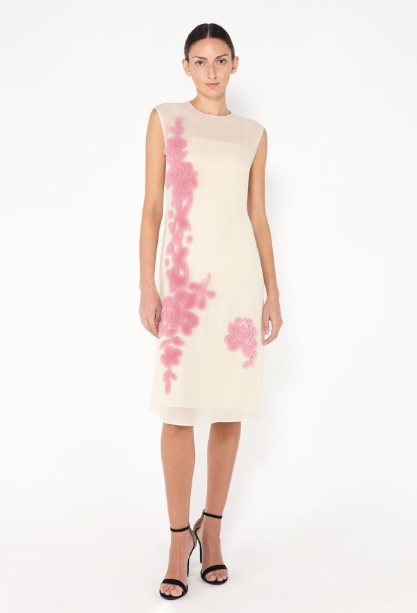 Prada F/W 2024 Georgette Sheath Dress - 4