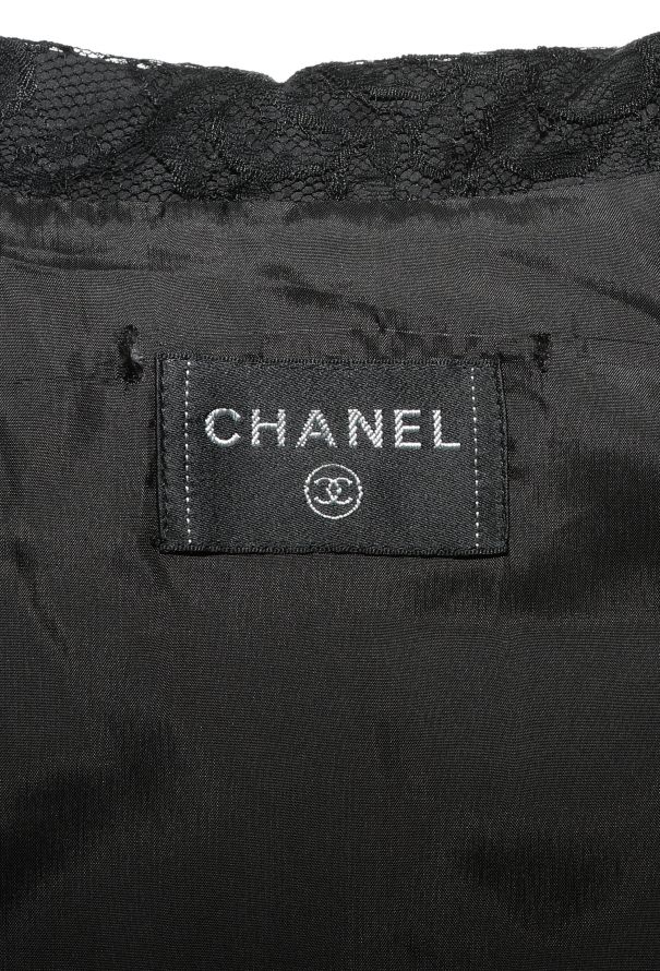 Chanel 2001 Chantilly Lace Cropped Jacket - 7
