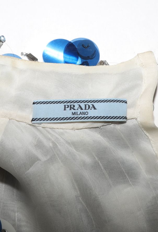 Prada S/S 2016 Paillette Organza Dress - 7