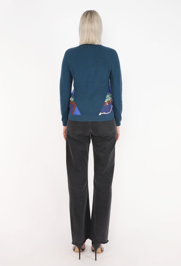 Hermès Graphic Silk Knit Sweater - 5