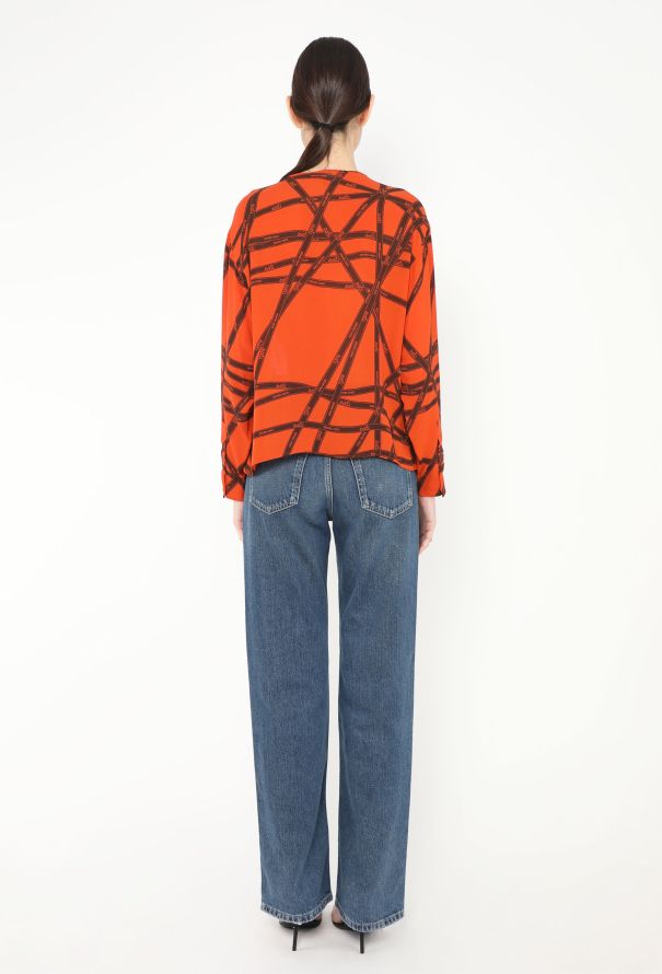 Hermès F/W 2004 Bolducs Silk Blouse - 7 Hermès F/W 2004 Bolducs Silk Blouse - 7